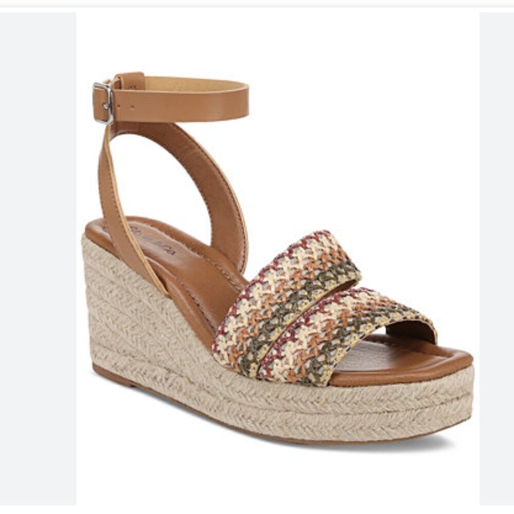NEW Style & Co Women's 10  Ceciliaap Berry Multi Wedge Sandals